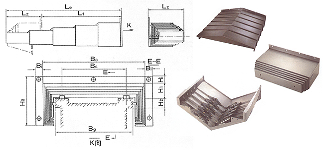 DGZ钢板式机床导轨防护罩